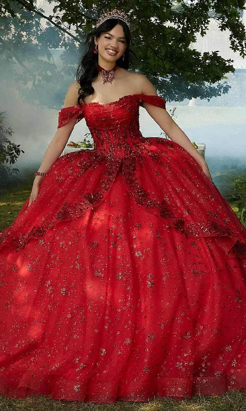 Mori Lee 34103 - Rhinestones Trim Tulle Ballgown