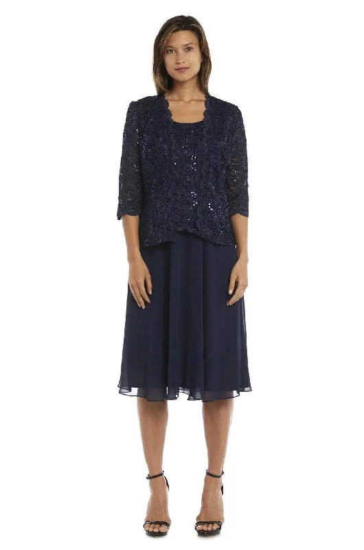 R&M Richards 7479 - Scoop Lace Formal Dress