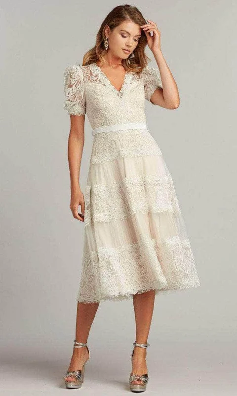Tadashi Shoji BSU21108MD - Puff Sleeve Lace Formal Dress