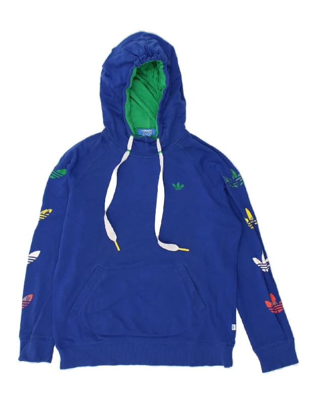 ADIDAS Womens Oversized Graphic Hoodie Jumper UK 10 Small Blue Cotton Hoodie with Camouflage Military Edgy ADIDAS Womens Oversized Graphic Hoodie Jumper UK 10 Small Blue Cotton Hoodie with Camouflage Military Edgy