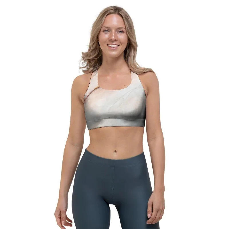 Marble Sports Bra Full Support Bra