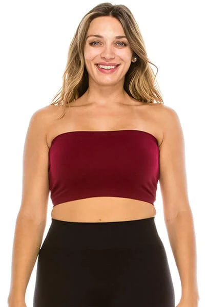 Seamless Bandeau Bra or Tube Top Breathable Sports Bra