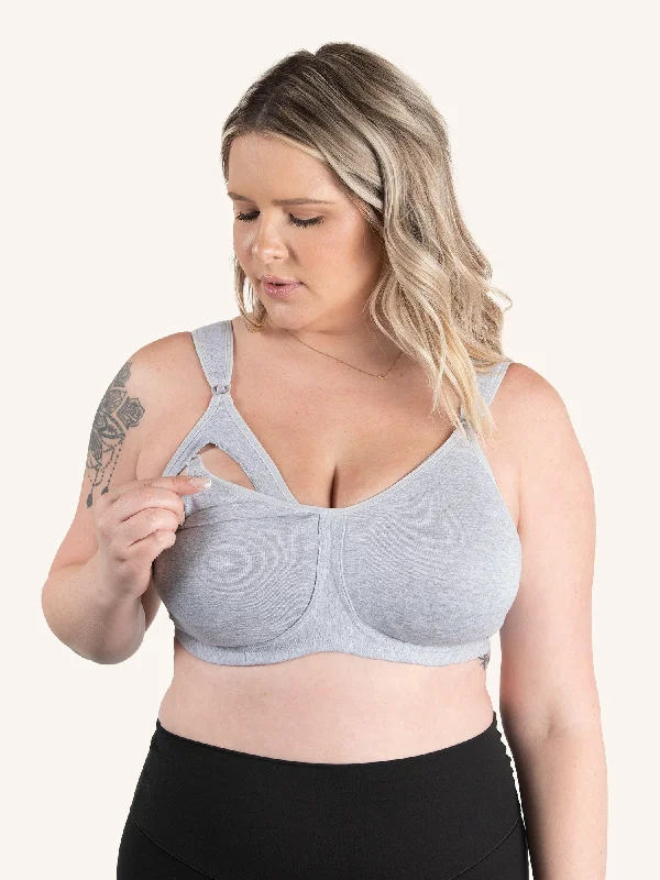 The Vivien - Wirefree Nursing Sports Bra Adjustable Back Bra