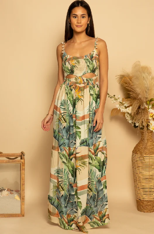 Shore Shiloh Maxi Dress - Modern Tropics Casual Maxi Dress with Pockets