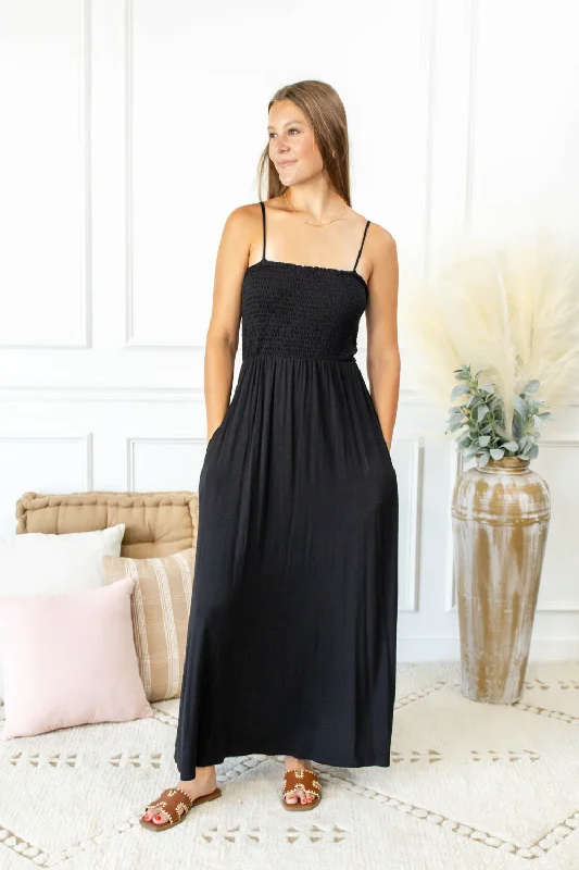 Twilight Serenade Empire Maxi Dress Trendy Button Front Maxi Dress