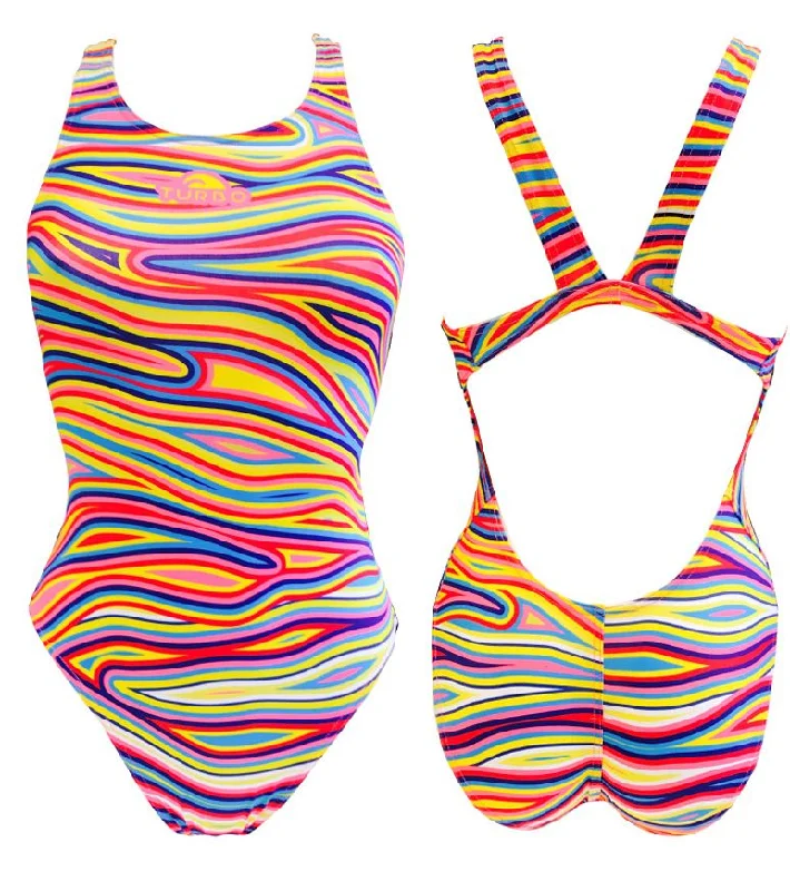 Flow Swim Suit Women Sporty Racerback Swimsuit