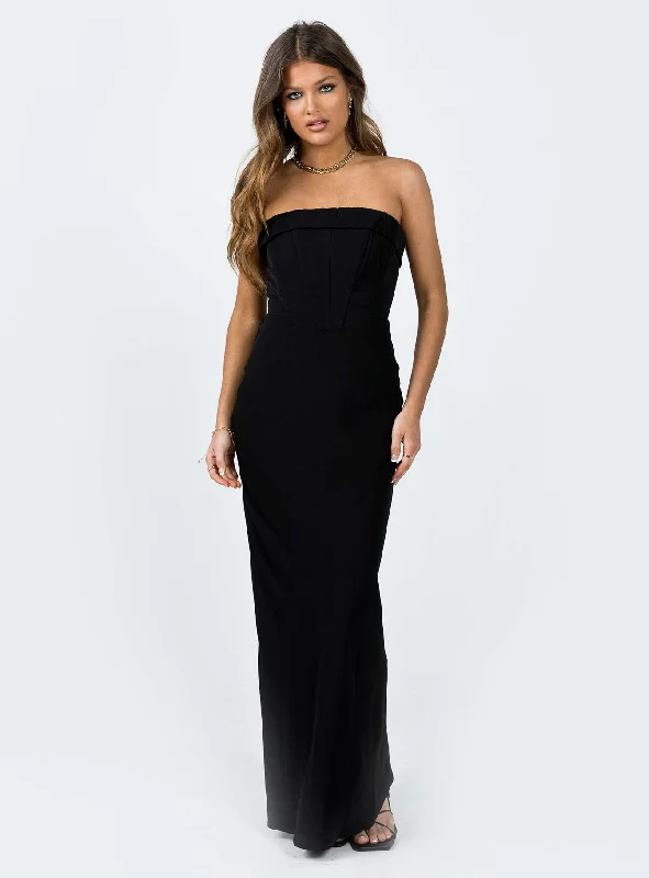 Lana Maxi Dress Black Chic Sleeveless Maxi Dress