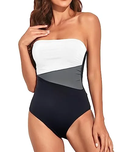 Slimming Halter One Piece Swimwear Reversible Bikini Set