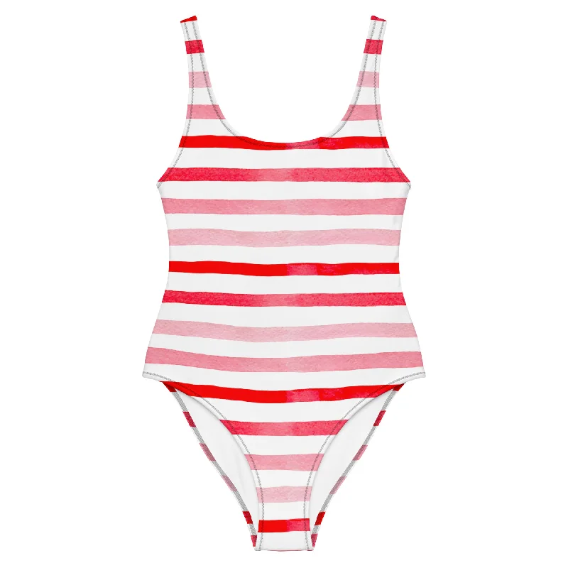 Sunset Sorbet One-Piece Swimsuit Lace-Detail Bikini Set