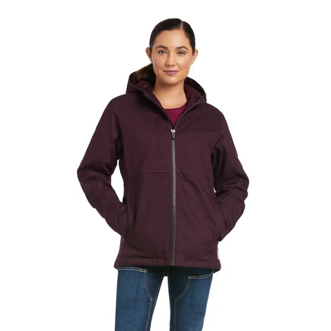 Ariat - Women's Duracanvas Insulated Jacket A-Line Jacket Boat Neck Shawl Collar