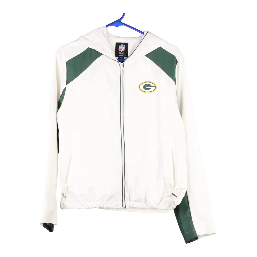 Green Bay Packers Nfl Jacket - Small White Polyester Nylon Jacket Polyester Jacket Spandex Jacket