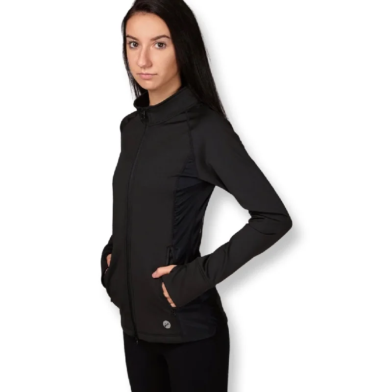 Pawnie Fleece Lined Jacket - Black Anorak Shell Jacket Lightweight Jacket