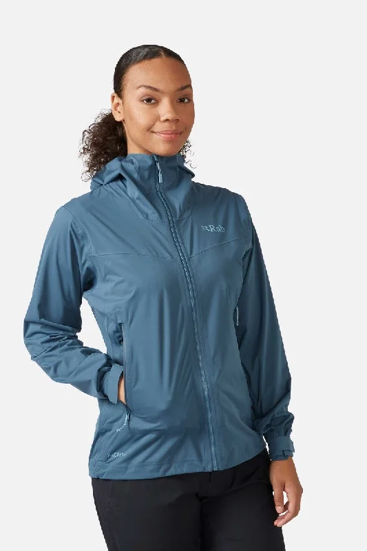 Rab Kinetic 2.0 Waterproof Jacket Women's Belted Jacket Elasticated Jacket Padded Jacket