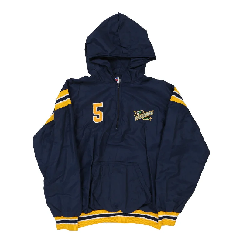 Rosemount Irish Russell Athletic College Jacket - Large Navy Polyester Collared Jacket Crew Neck Jacket Turtle Neck Jacket