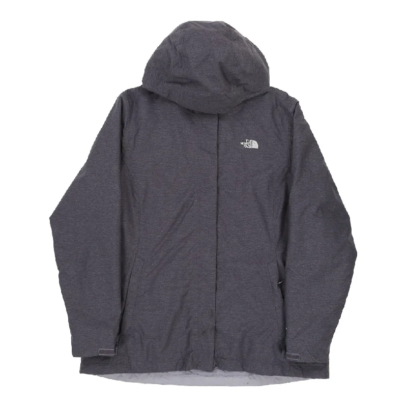 The North Face Jacket - XL Grey Nylon Knit Jacket Woven Jacket Fleece Jacket