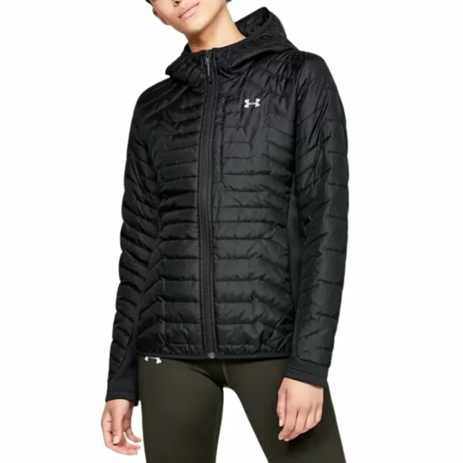 Under Armour- Women's ColdGear Reactor Hybrid Jacket Belted Jacket Elasticated Jacket Padded Jacket