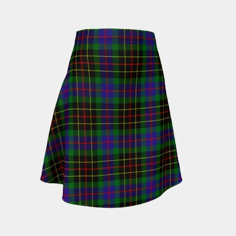 Brodie Hunting Modern Tartan Flared Skirt midi skirt versatile