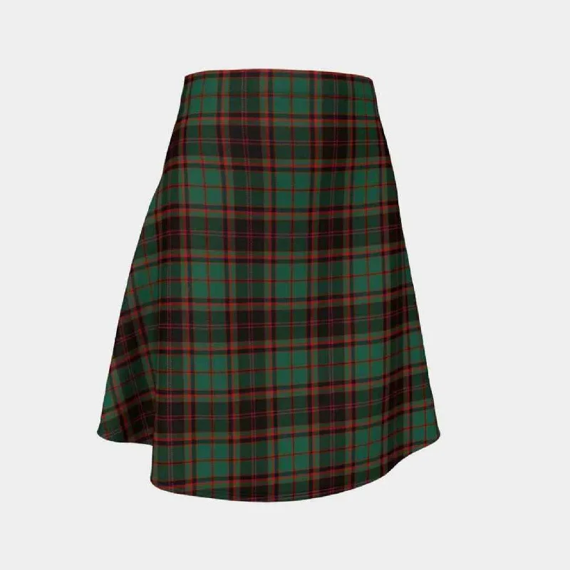 Buchan Ancient Tartan Flared Skirt linen skirt natural