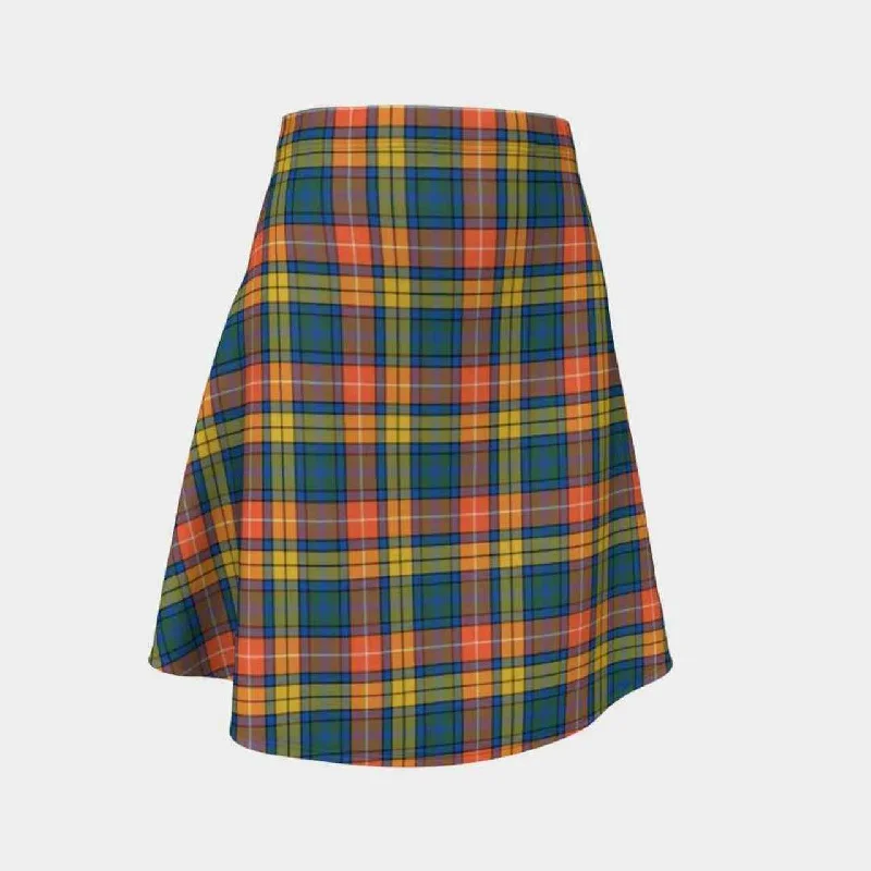 Buchanan Ancient Tartan Flared Skirt corduroy skirt comfortable