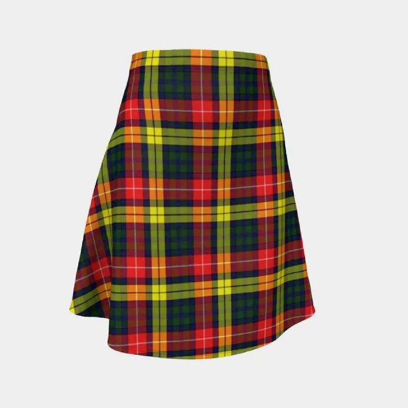 Buchanan Modern Tartan Flared Skirt chiffon skirt delicate