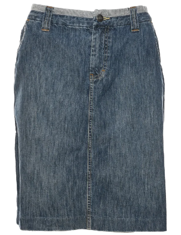 Tommy Hilfiger Denim Skirt - M linen skirt natural