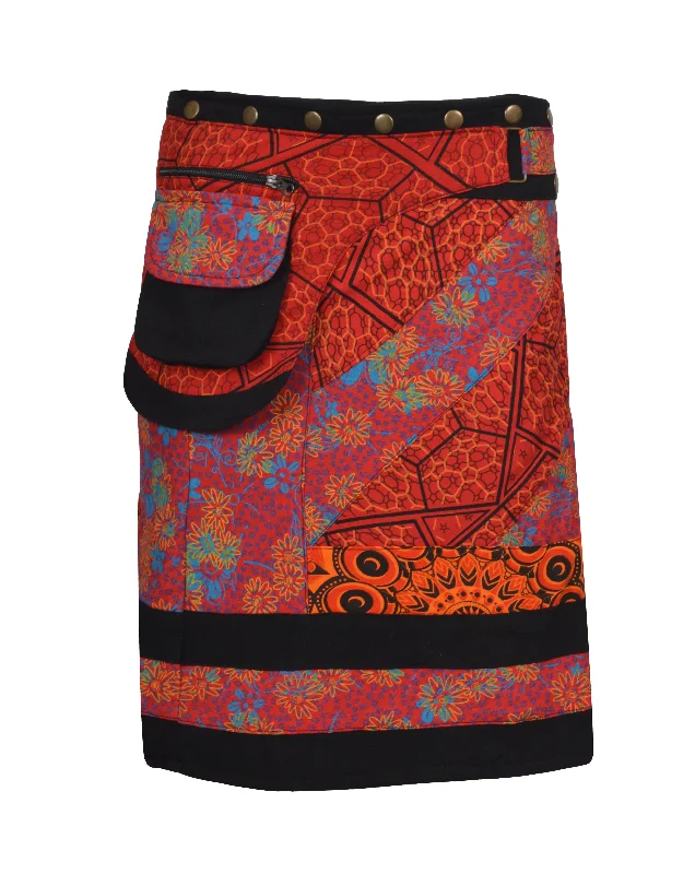 womens-cotton-skirt-floral-print-button-closure-warp-mini-skirt-1 casual skirt length