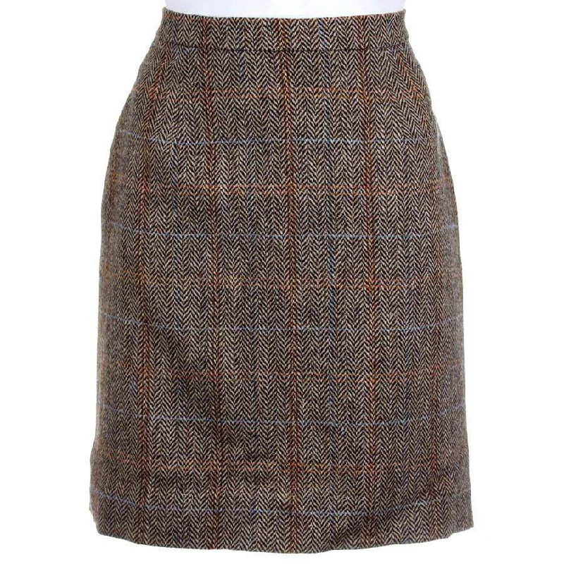 Women's Harris Tweed Straight Skirt - Hamish wrap skirt elegant